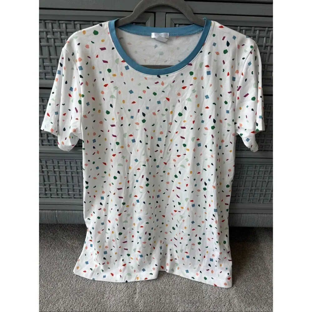 NWOT Maisonette x LAKE Pima Top in Confetti Sz M, $72 D20